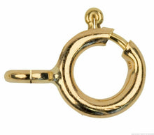 Load image into Gallery viewer, 9ct Gold Rolled Gold 5mm Bolt Ring Open Jewellery Fastener - Gold Clasp x 1
