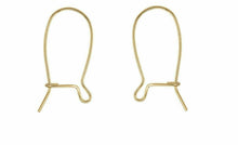 Load image into Gallery viewer, 14ct Yellow Gold Filled Safety Ear Hook Wires for Earrings - Yellow Gold PAIR
