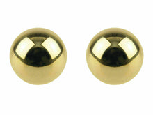 Load image into Gallery viewer, 9ct Yellow Gold Round Ball Stud Sleeper Earrings 4mm Plain Stud Earrings x Pair
