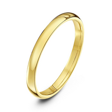 Load image into Gallery viewer, 9ct Yellow Gold Court Wedding Ring 2,3,4,5,6mm Comfort Fit Wedding Band Hallmark
