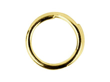 Load image into Gallery viewer, 9ct Yellow Gold 5mm Split Ring Charm Links Keyring Easy To Attach Charms Solid
