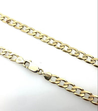 Load image into Gallery viewer, Gold Curb Chain 9ct Yellow Gold Long Heavy 20” Solid Gold Man’s 6mm Curb Chain
