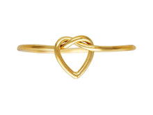 Load image into Gallery viewer, 14ct Gold Bonded Heart Ring 14ct Gold Heart Ring Ring 14ct Ring Love Ring
