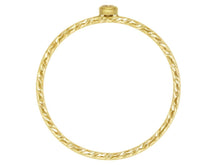 Load image into Gallery viewer, 14ct Gold Bonded Stacker Ring 14ct Stacking Gold Ring Twisted Ring 14ct Ring
