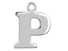 Load image into Gallery viewer, Silver Initial Pendant Sterling Silver Name Pendant All Letters Solid Silver
