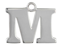 Load image into Gallery viewer, Silver Initial Pendant Sterling Silver Name Pendant All Letters Solid Silver
