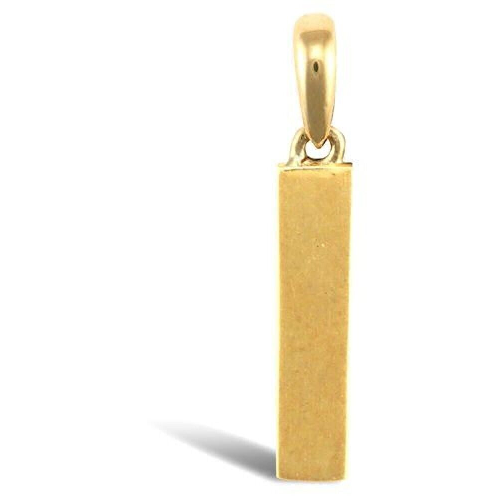 INITIAL I 9CT GOLD PENDANT SOLID GOLD LETTER INITIAL 9CT YELLOW GOLD