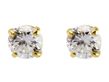 Load image into Gallery viewer, 9ct Gold CZ stud Earrings - 5mm
